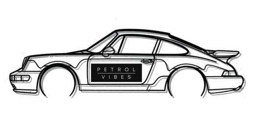 911 Turbo model 964 Detailed Silhouette Metal Wall Art Demo Only