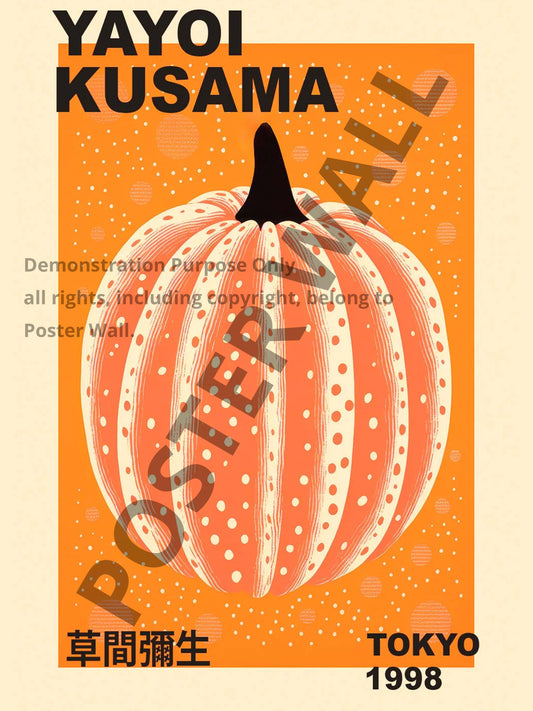 Yayoi Kusama pumpkin poster Demo Only