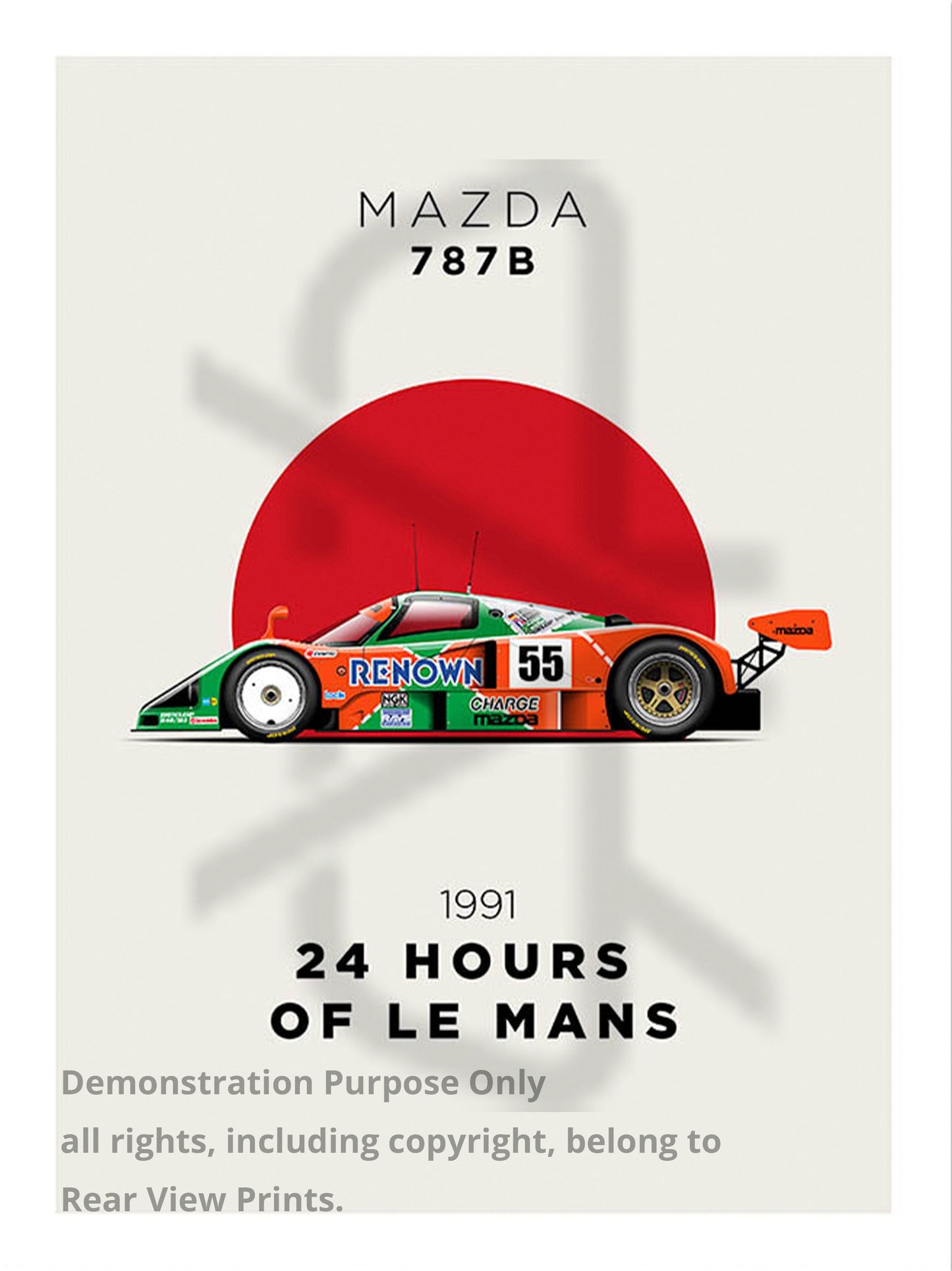 Gift from the East – 787b Motorsport Poster Demo Only