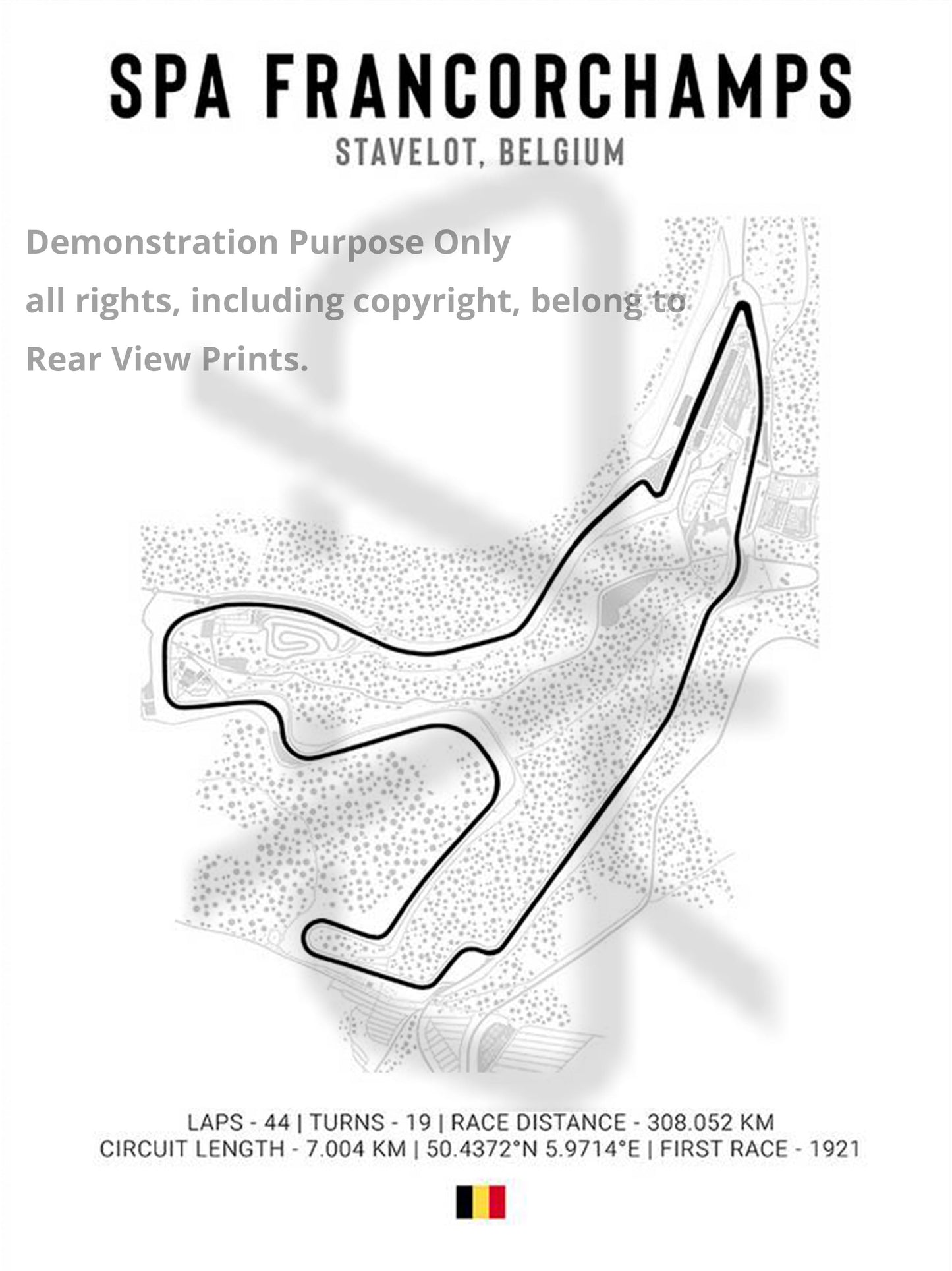 Circuit Thrills – Spa Poster Demo Only